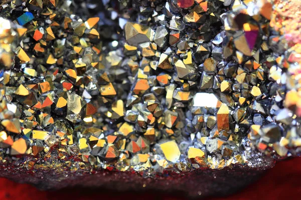 Ουράνιο τόξο crystal υφή — Φωτογραφία Αρχείου