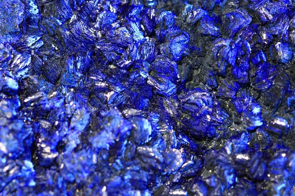 蓝铜矿矿产纹理 — 图库照片