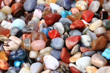 renk taşlar mineral koleksiyon 