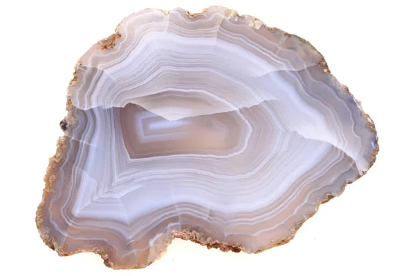 Natural agate isolated — Stock Photo, Image