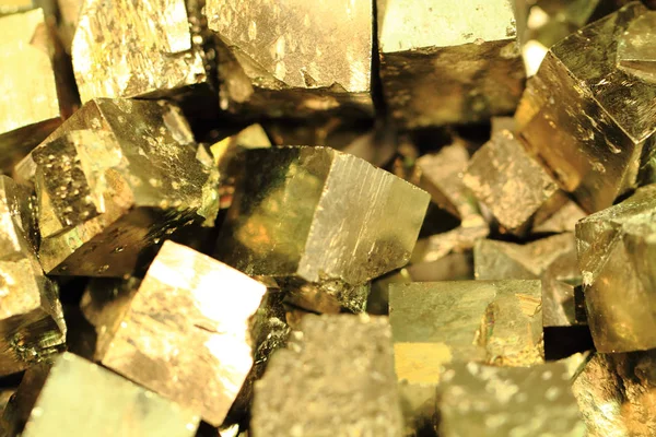 Pyrite mineral background — Stock Photo, Image