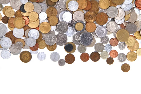 Old world coins texture — Stock Photo, Image