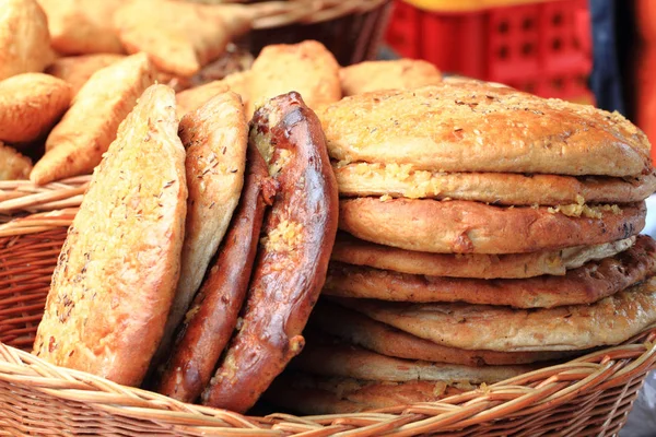 Ev yapımı sarımsaklı ekmek — Stok fotoğraf