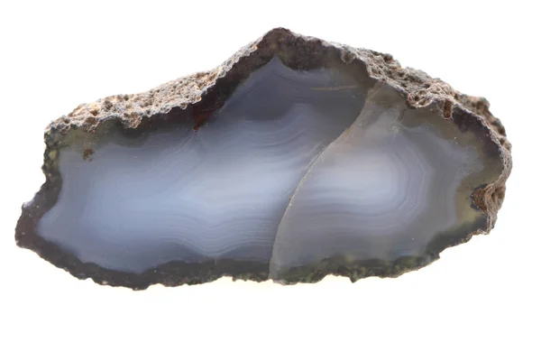 Natural agate isolated — Stock Photo, Image