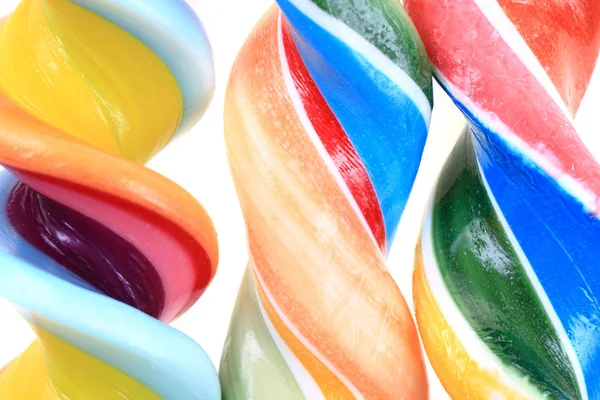 Farbe Lolly Pops isoliert — Stockfoto