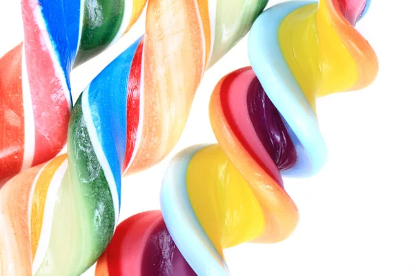 Kleur lolly POP's geïsoleerd — Stockfoto