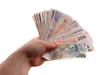 insan elinde çek para