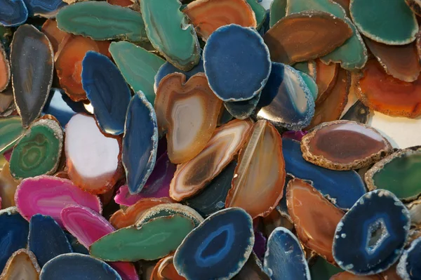 Collection agate couleur — Photo