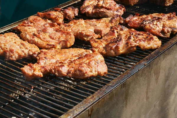 Carni suine alla griglia — Foto Stock