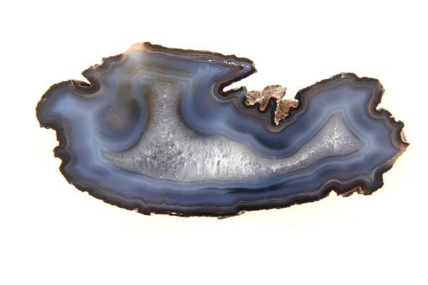 Natural agate isolated — Stock Photo, Image