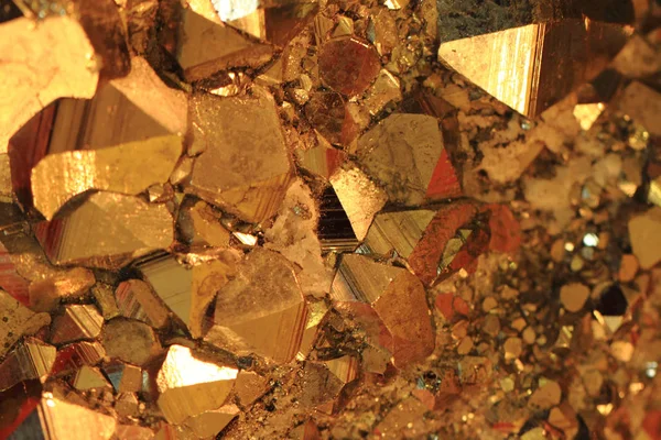 Pirit mineral arka plan — Stok fotoğraf