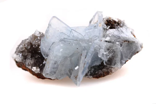 Baryte mineral isolerade — Stockfoto