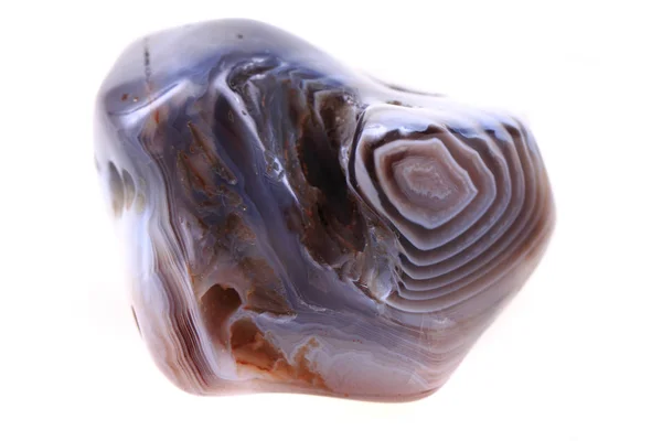 Natural agate isolated — Stock Photo, Image