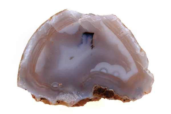 Natural agate isolated — Stock Photo, Image