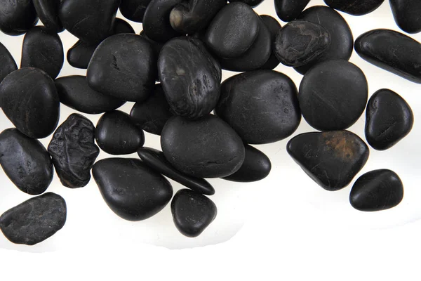 Black stones background — Stock Photo, Image