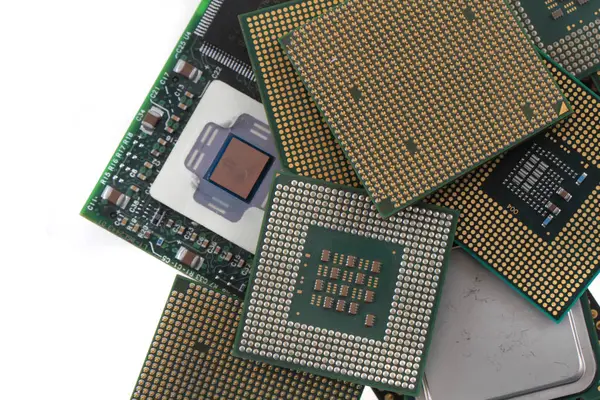 Computer chips texture — Stock Photo, Image