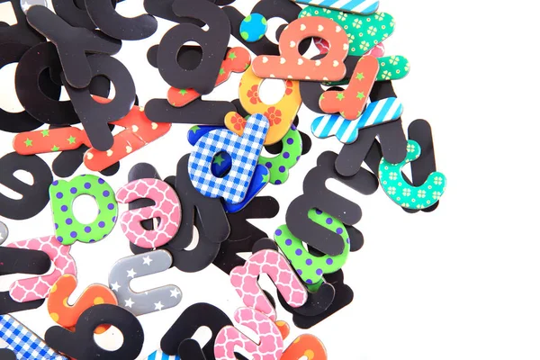 Color plastic alphabet — Stock Photo, Image