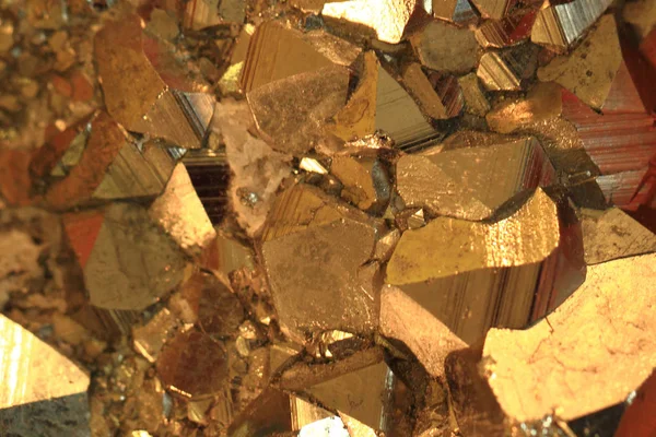 Pyrite mineral background — Stock Photo, Image