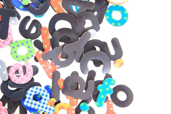 Farbe Kunststoff-Alphabet — Stockfoto