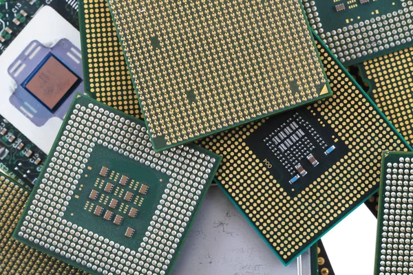 Computer chips texture — Stock Photo, Image