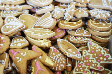 Noel geleneği gingerbread arka plan