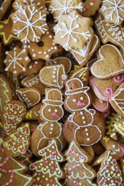 Noel geleneği gingerbread arka plan