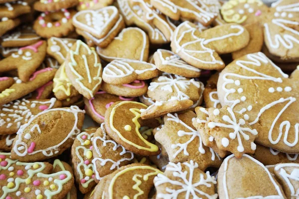 Christmas traditie peperkoek achtergrond — Stockfoto