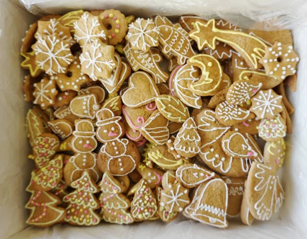 Weihnachtstradition Lebkuchen Hintergrund — Stockfoto