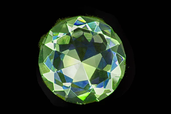 素敵なグリーン ダイヤモンド — ストック写真