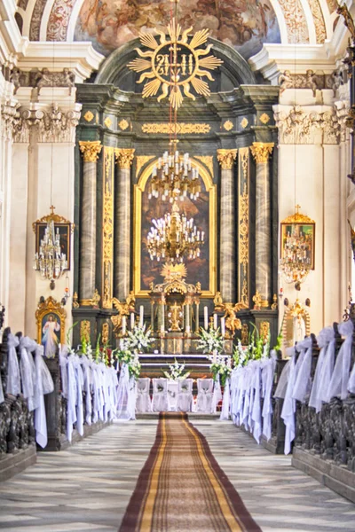 Insidan av kyrkan — Stockfoto