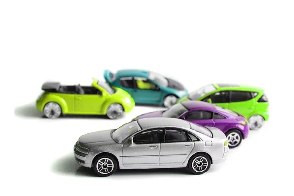 Renk araba oyuncak — Stok fotoğraf