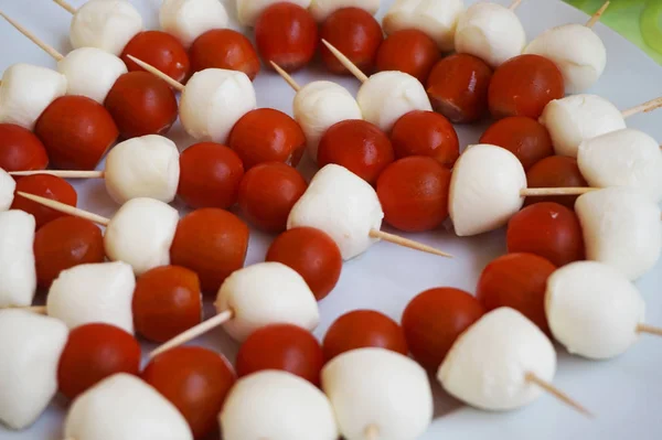 Mozzarella and tomato — Stock Photo, Image