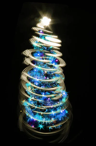 Color christmas tree — Stock Photo, Image