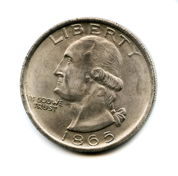 旧的美国硬币 — 图库照片