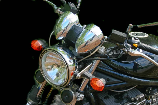 Detalj av gamla motorcykel — Stockfoto