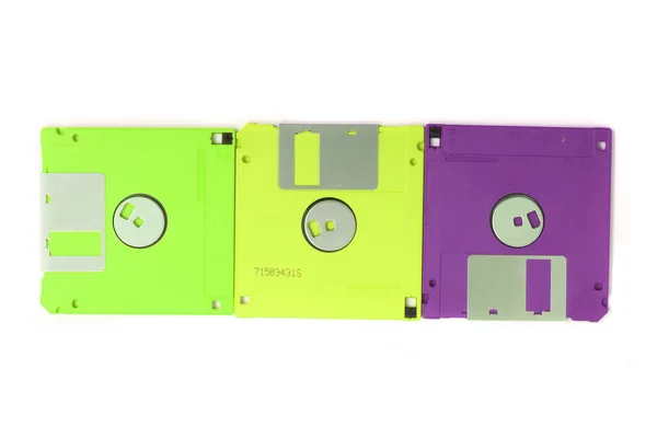 Color floppy disks — Stock Photo, Image
