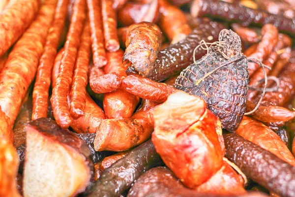 Fondo de carne y embutidos —  Fotos de Stock