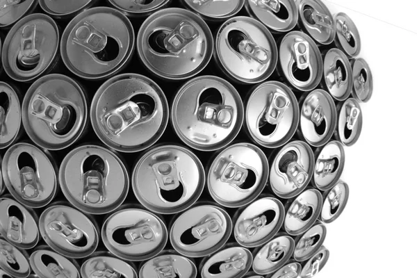 Prázdné energetické nápoje v plechovkách — Stock fotografie