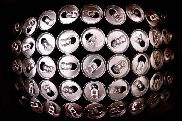 Empty energy drink cans — Stock Photo, Image