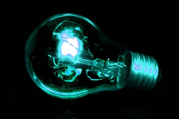 Blue light bulb — Stock Photo, Image