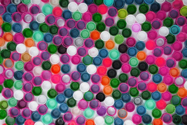 Color plastic caps — Stock Photo, Image