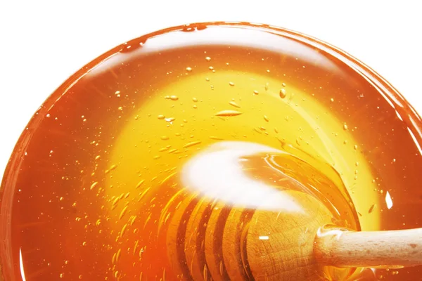 Fersk honning isolert – stockfoto