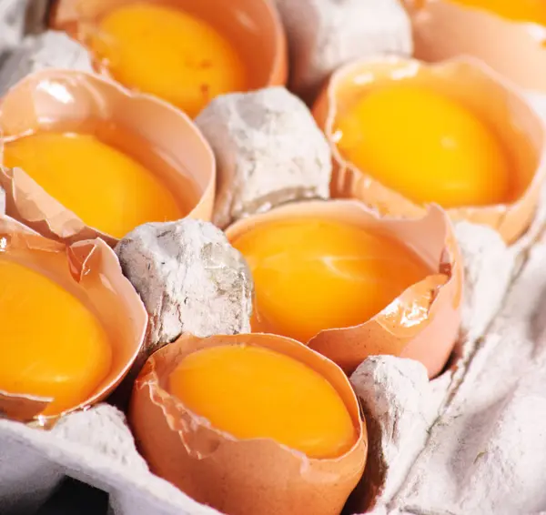 Fresh eggs texture — Stock Photo, Image