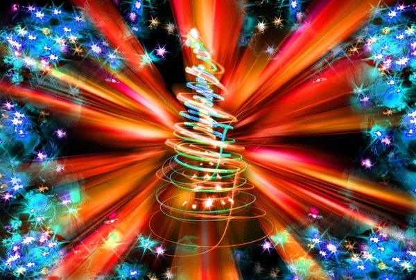 Color árbol de Navidad —  Fotos de Stock
