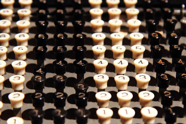 Старий Калькулятор клавіатури — стокове фото