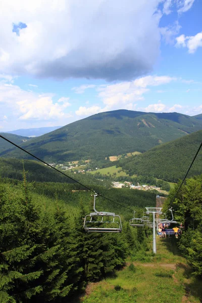 Jeseniky mountains and forests — Stock Photo, Image