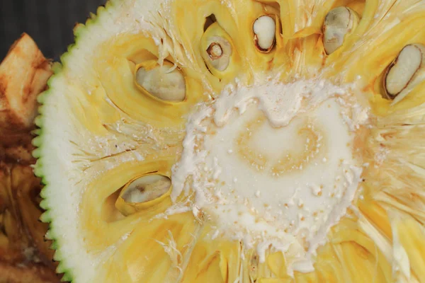 Detail of fresh jackfruit — Stock Photo, Image