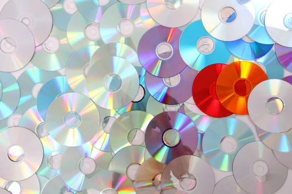 CD y DVD a color —  Fotos de Stock