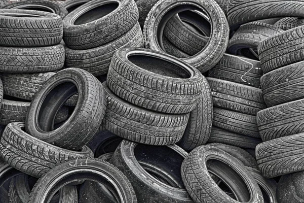Old tires texture — Stock Photo, Image