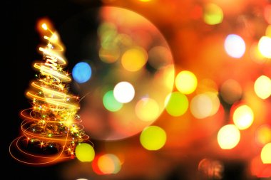 Renkli Noel ağacı 